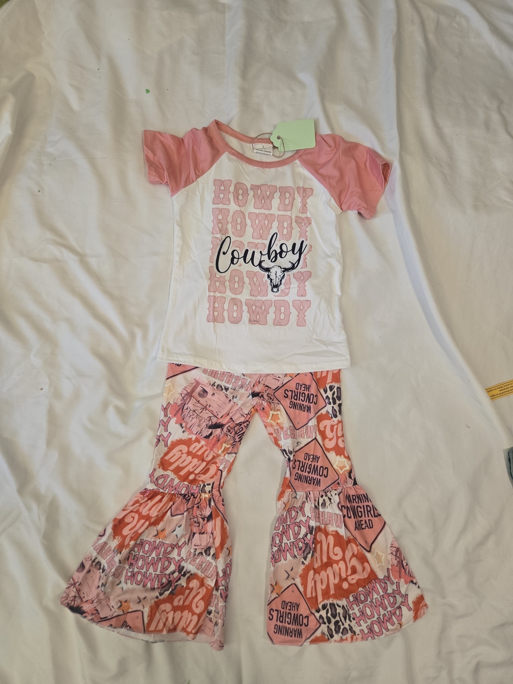 Cowboy Howdy Pink Milk SILK Kids Set